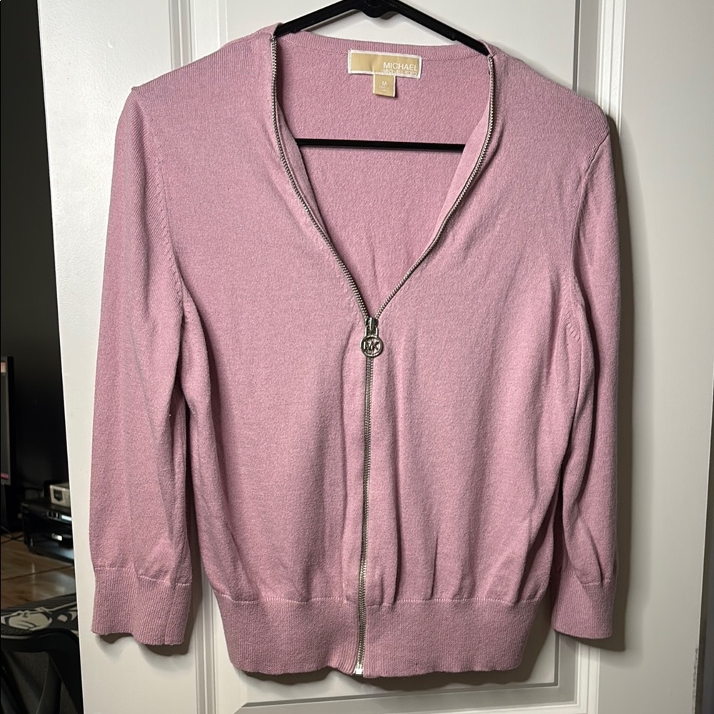 Michael Kors Pink Cardigan Sweater